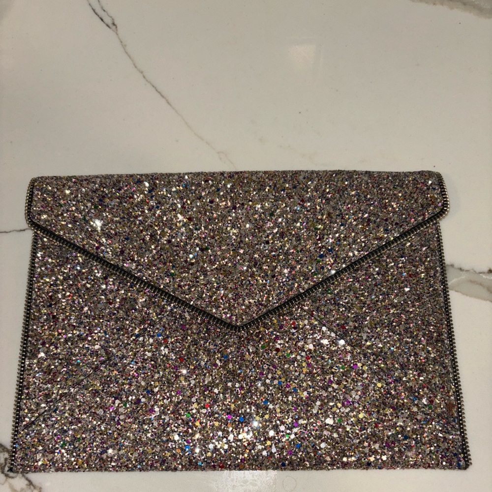 Rebecca Minkoff Sparkly Envelope Clutch
